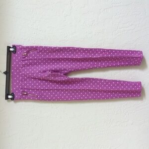 3/$20🌟 Cherokee Girls Pink Patterned Zipper Pockets Pants Size Large (10-12)
